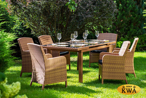 Плетеное кресло MYKONOS обеденное "тик"