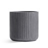 Кашпо Treez Ergo Jet Цилиндр Дымчато-серый бетон в-30, д-30 см
