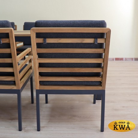 Стул EGMONT каркас карбон - натуральный тик