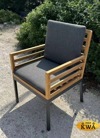 Стул EGMONT каркас карбон - натуральный тик