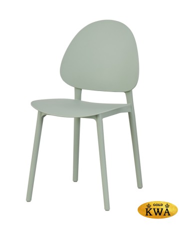 "Апероль" стул пластиковый, цвет серо-зеленый