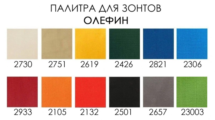 Зонт пляжный профессиональный Ø2.5 м