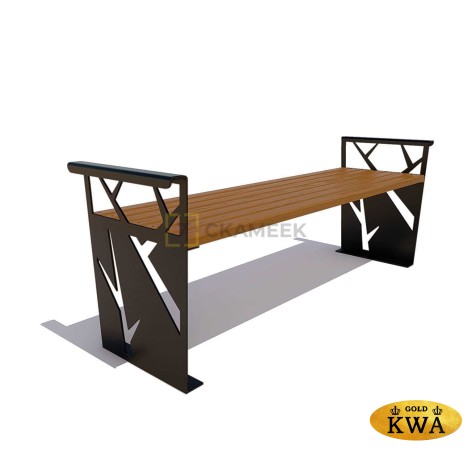 Скамейка «Березка» без спинки (0,6 лиственница,30х60)