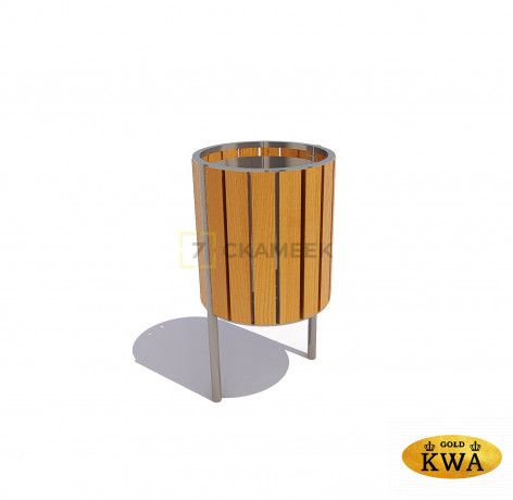 Урна уличная круглая «Палермо натур»