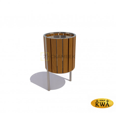 Урна уличная круглая «Палермо натур»