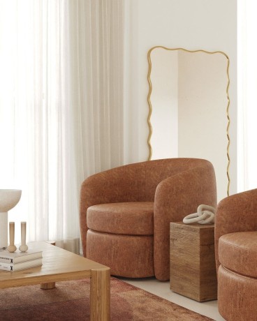 Fancy XL Gold Зеркало в полный рост в раме Smal
