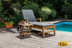 Комплект из шезлонга PAOLO из акации(teaklook) и столика RAMON из акации(teaklook)