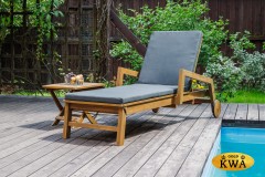 Комплект из шезлонга PAOLO из акации(teaklook) и столика RAMON из акации(teaklook)
