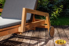 Комплект из шезлонга PAOLO из акации(teaklook) и столика RAMON из акации(teaklook)