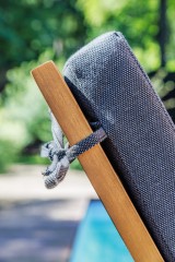 Комплект из шезлонга PAOLO из акации(teaklook) и столика RAMON из акации(teaklook)