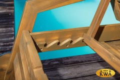 Комплект из шезлонга PAOLO из акации(teaklook) и столика RAMON из акации(teaklook)