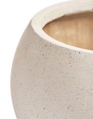 Кашпо TREEZ Effectory Beton Полусфера Белый песок д-22 см, в-15 см