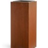 Кашпо TREEZ Effectory Corten Steel Высокий куб Бархатистая окись в-72 см 30х30 см
