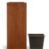 Кашпо TREEZ Effectory Corten Steel Высокий куб Бархатистая окись в-72 см 30х30 см
