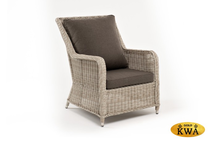 "Гляссе" кресло плетеное из искусственного ротанга, цвет бежевый