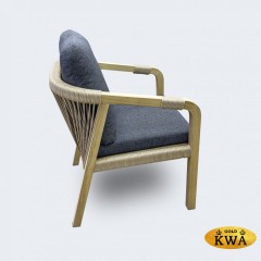 Стул LEONOREN натуральный тик - роуп