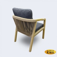 Стул LEONOREN натуральный тик - роуп