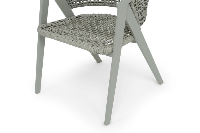 "Амстердам" плетеный стул из искусственного ротанга, цвет серый