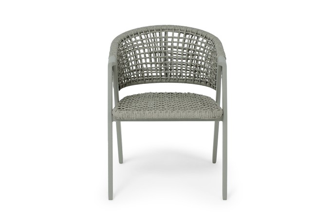 "Амстердам" плетеный стул из искусственного ротанга, цвет серый