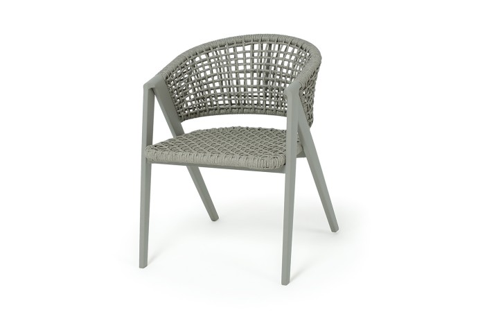 "Амстердам" плетеный стул из искусственного ротанга, цвет серый