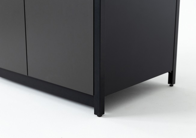 Уличная кухня Lounge C-102S, 1.8 м, черный/серый каспий