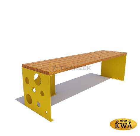 Скамейка уличная «Сыр» (ангарская сосна 1,5,30х60)