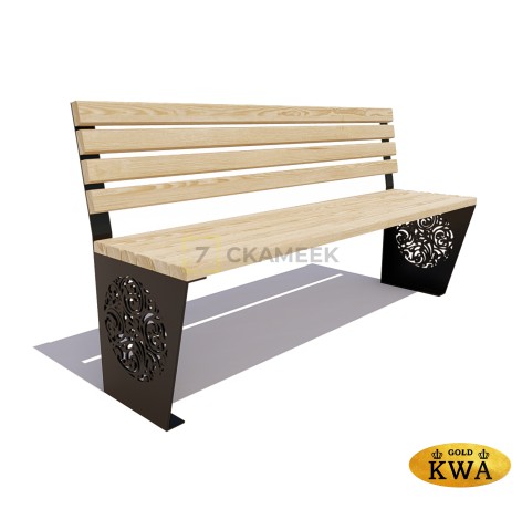 Скамейка «Индия» (0,6 лиственница,30х60)