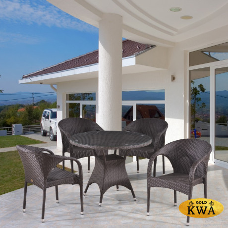 Комплект плетеной мебели T220CBT/Y290B-W52 Brown 4Pcs